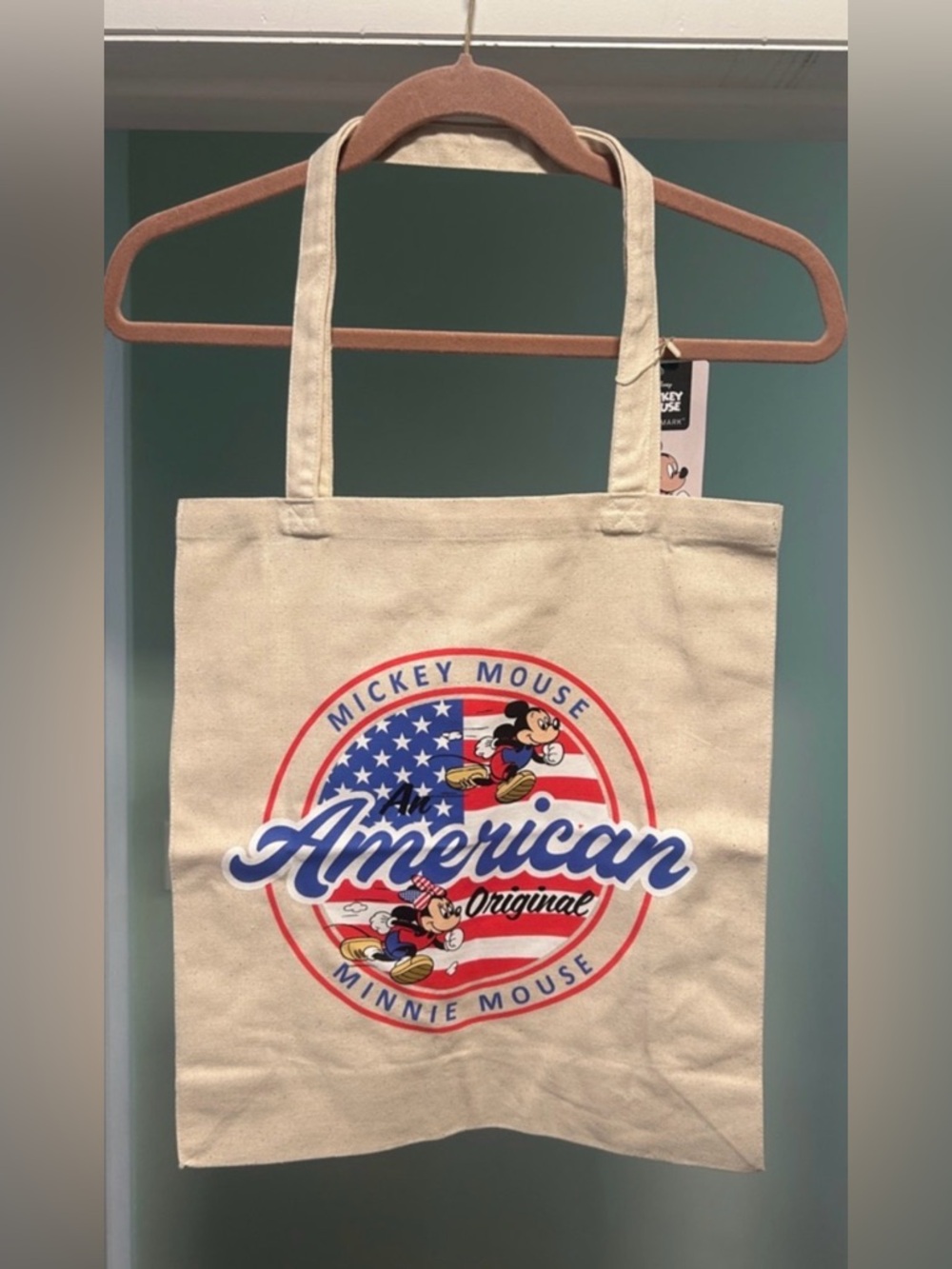 Mickey & Minnie Mouse x Primark American 🇺🇸 Canvas Tote. NWT